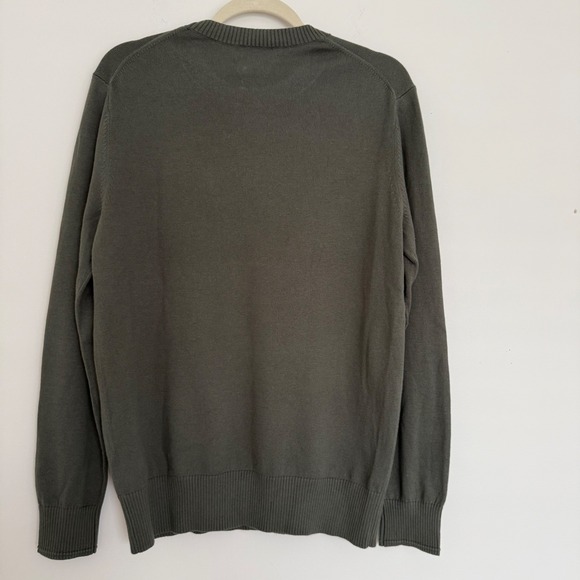 NWT Everlane Men's No-Sweat Sweater Uniform Medium Forest Green Ribbed Crew Neck - Picture 7 of 12